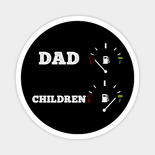 Funny dad father children baby family gift idea Magnet